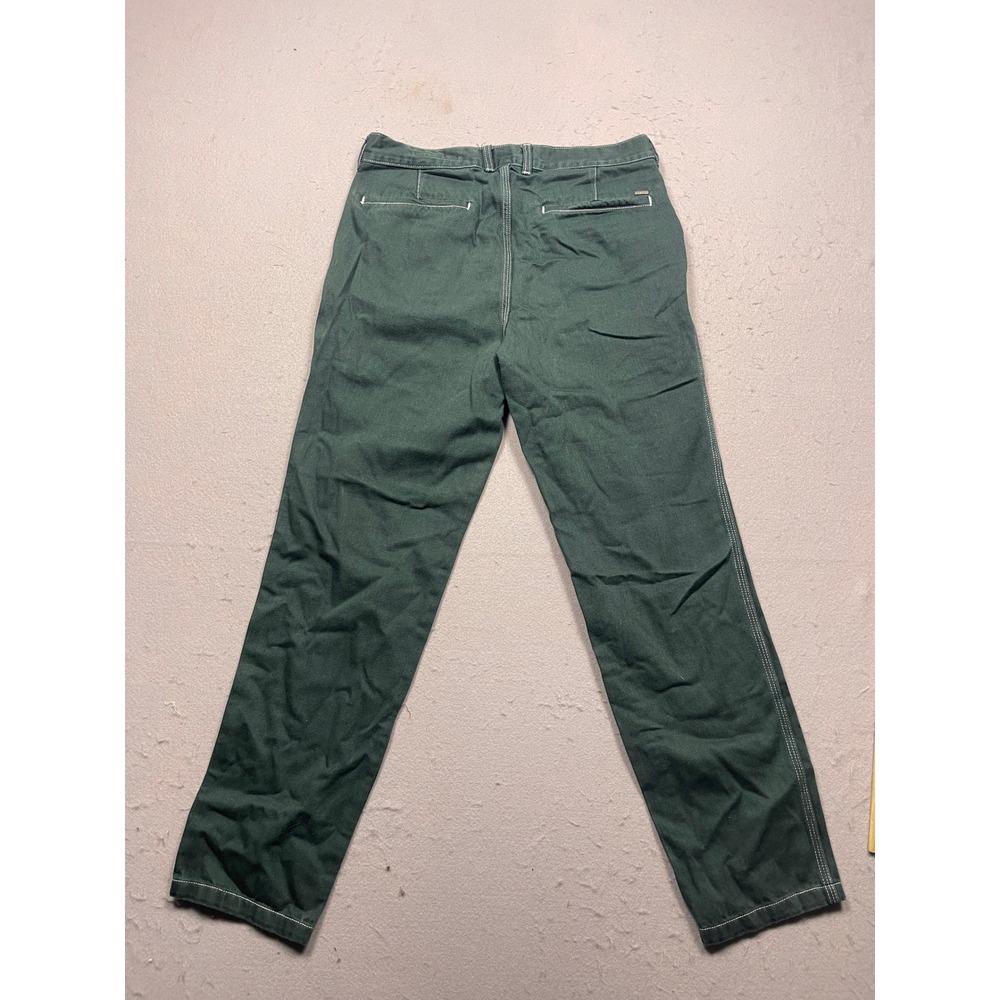PacSun Slim Trousers Cotton Twill Green 31x32 Mens